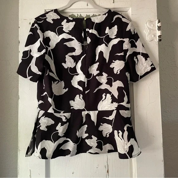 Banana Republic Peplum Short Sleeve Blouse - Picture 3 of 7